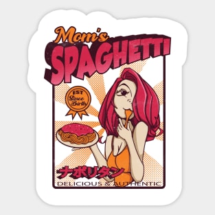 Delicious and Authentic Moms Spaghetti Sticker